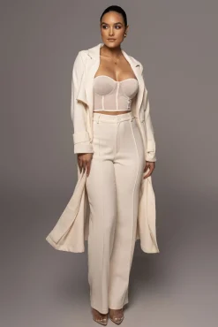 JLUXLABEL Ivory  Arlette Trousers