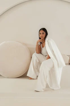 JLUXLABEL Ivory  Arlette Trousers