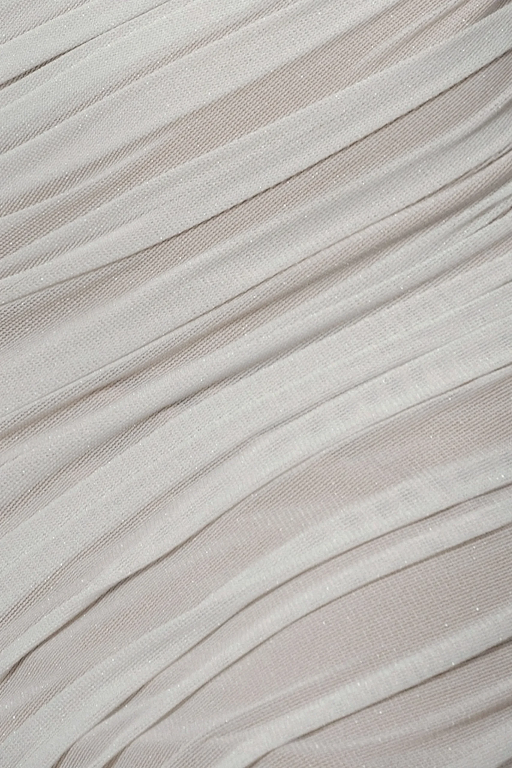 JLUXLABEL Ivory Aura Shimmer Midi Dress