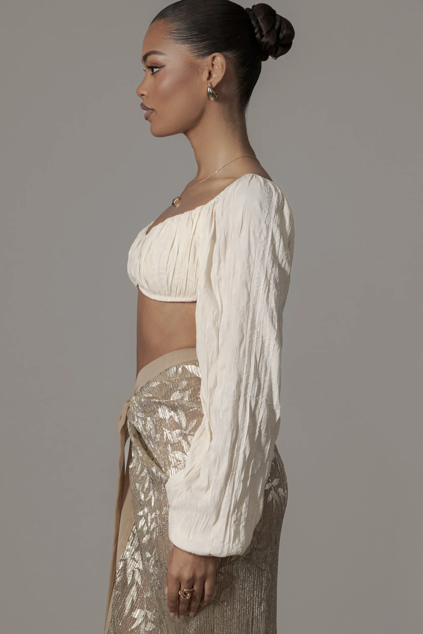 JLUXLABEL Ivory Carey Long Sleeve Top