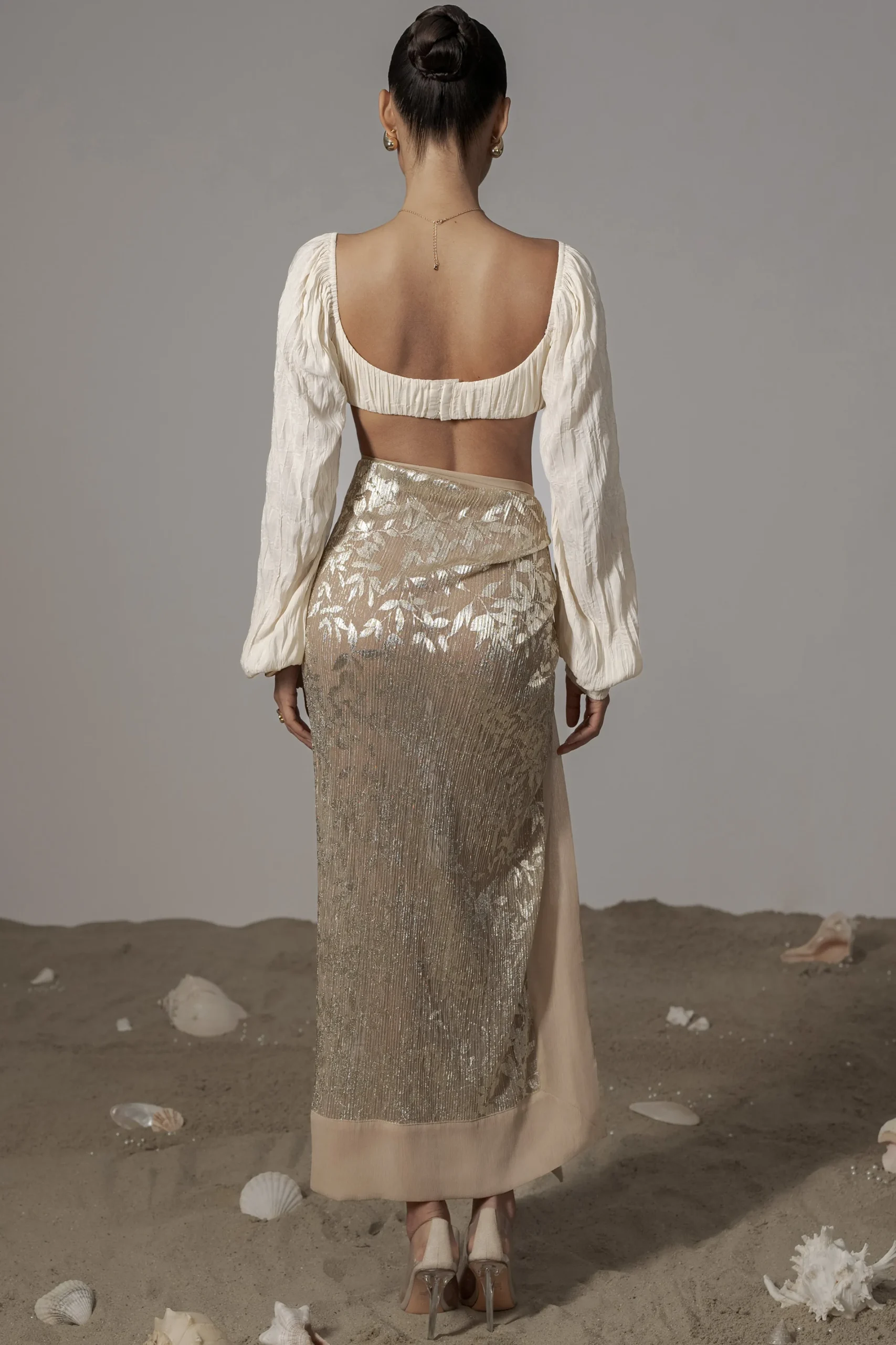 JLUXLABEL Ivory Carey Long Sleeve Top