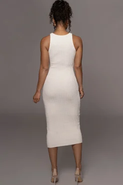 JLUXLABEL Ivory Day To Night Midi Dress