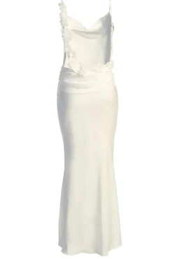 JLUXLABEL Ivory Down The Aisle Satin Gown