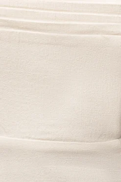 JLUXLABEL Ivory Elicia Linen Top
