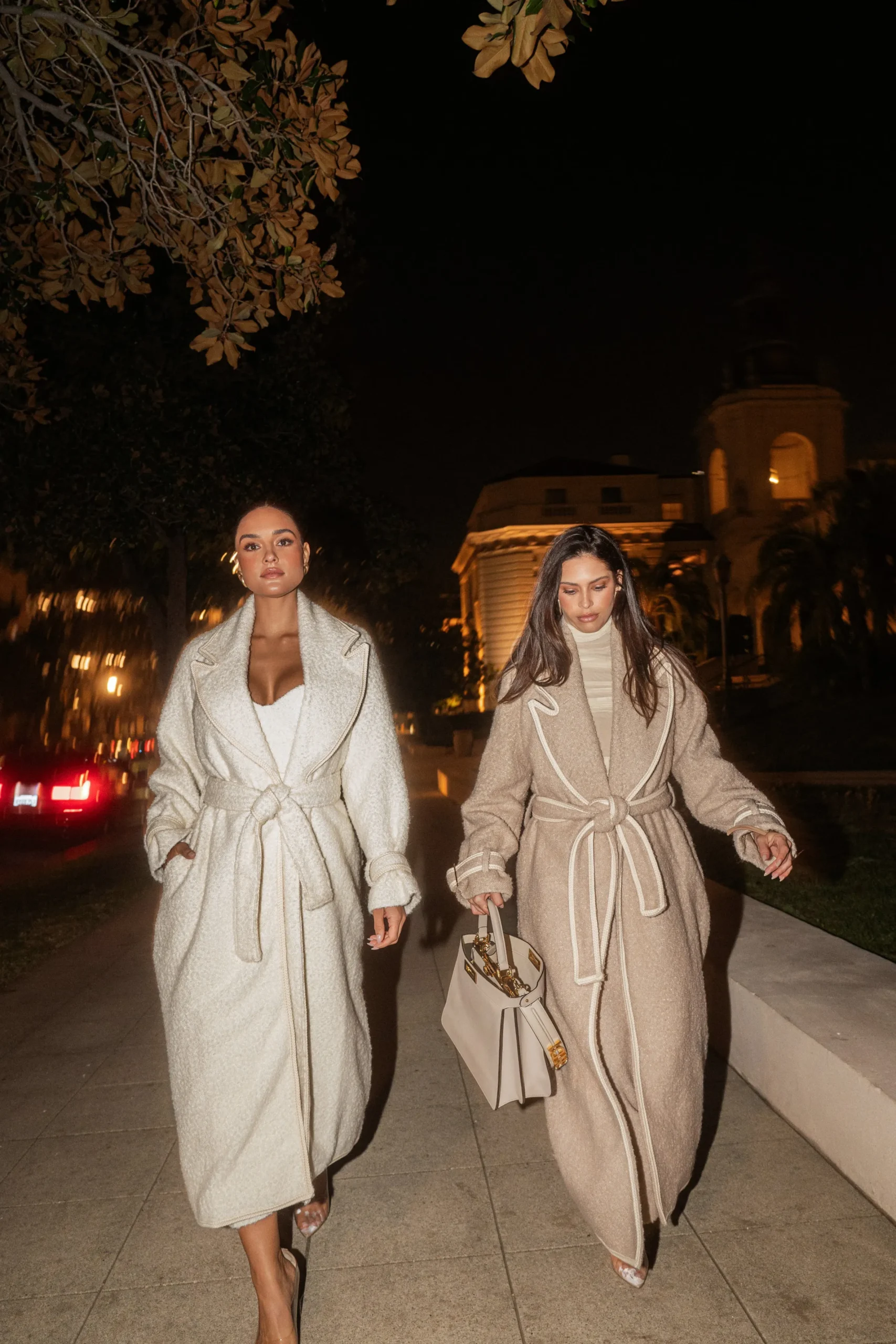 JLUXLABEL Ivory Fit For Success Boucle Coat