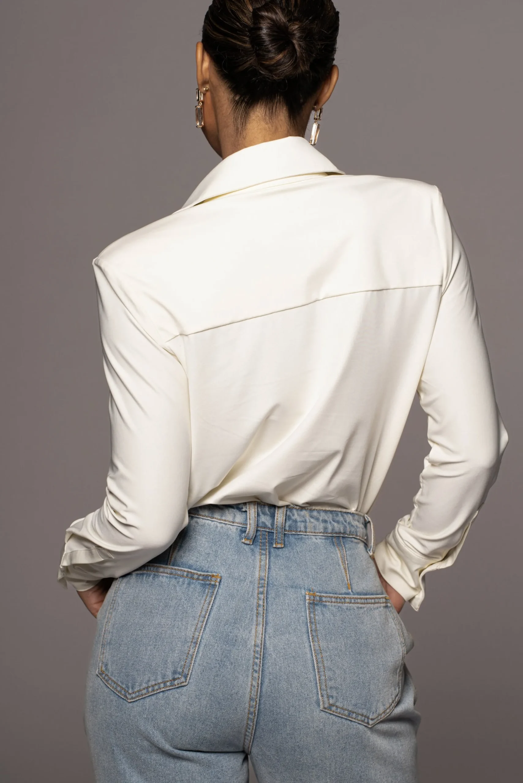 JLUXLABEL Ivory Jaxson Button Up