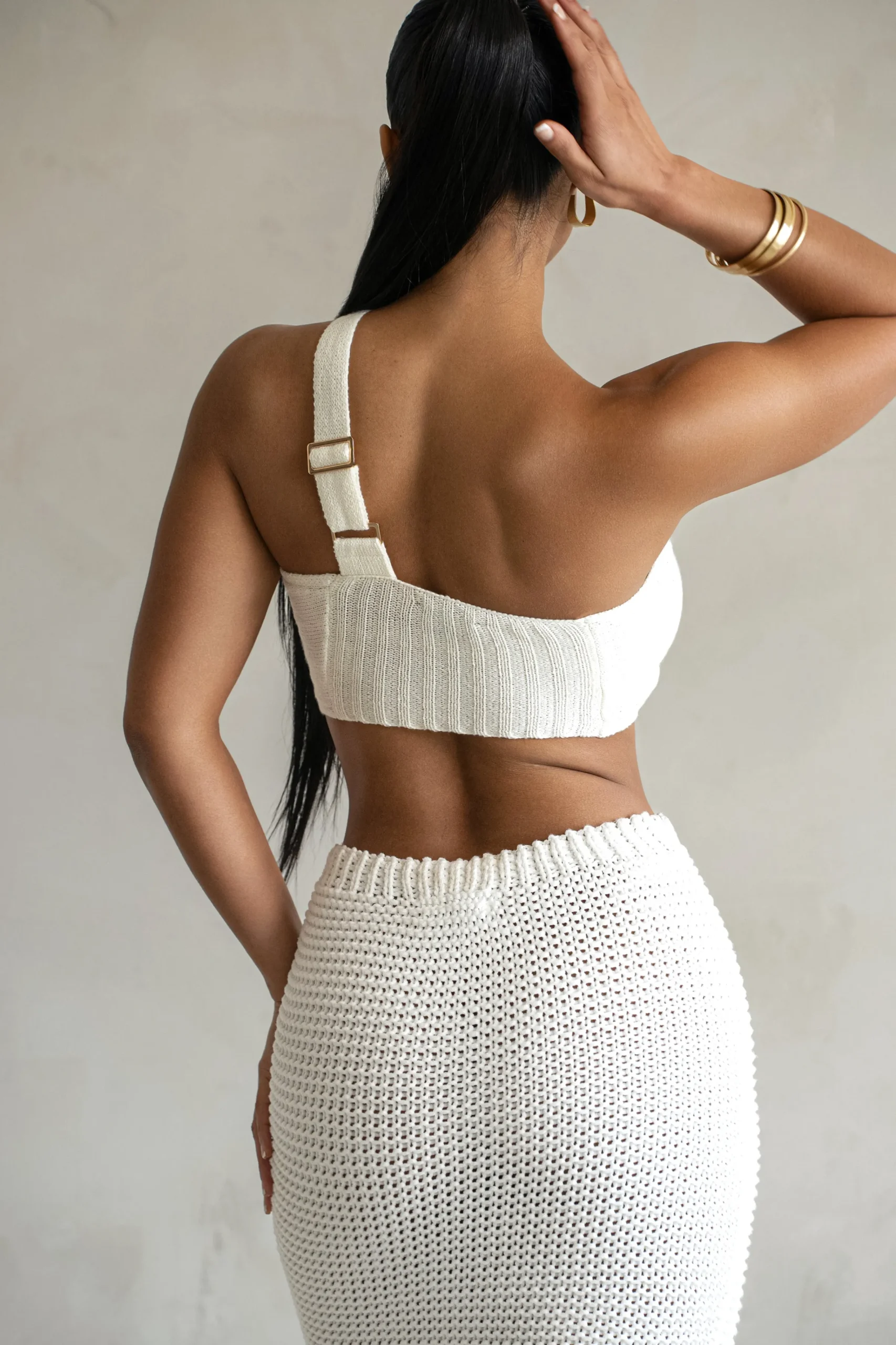 JLUXLABEL Ivory Jeanette Sweater Knit Top