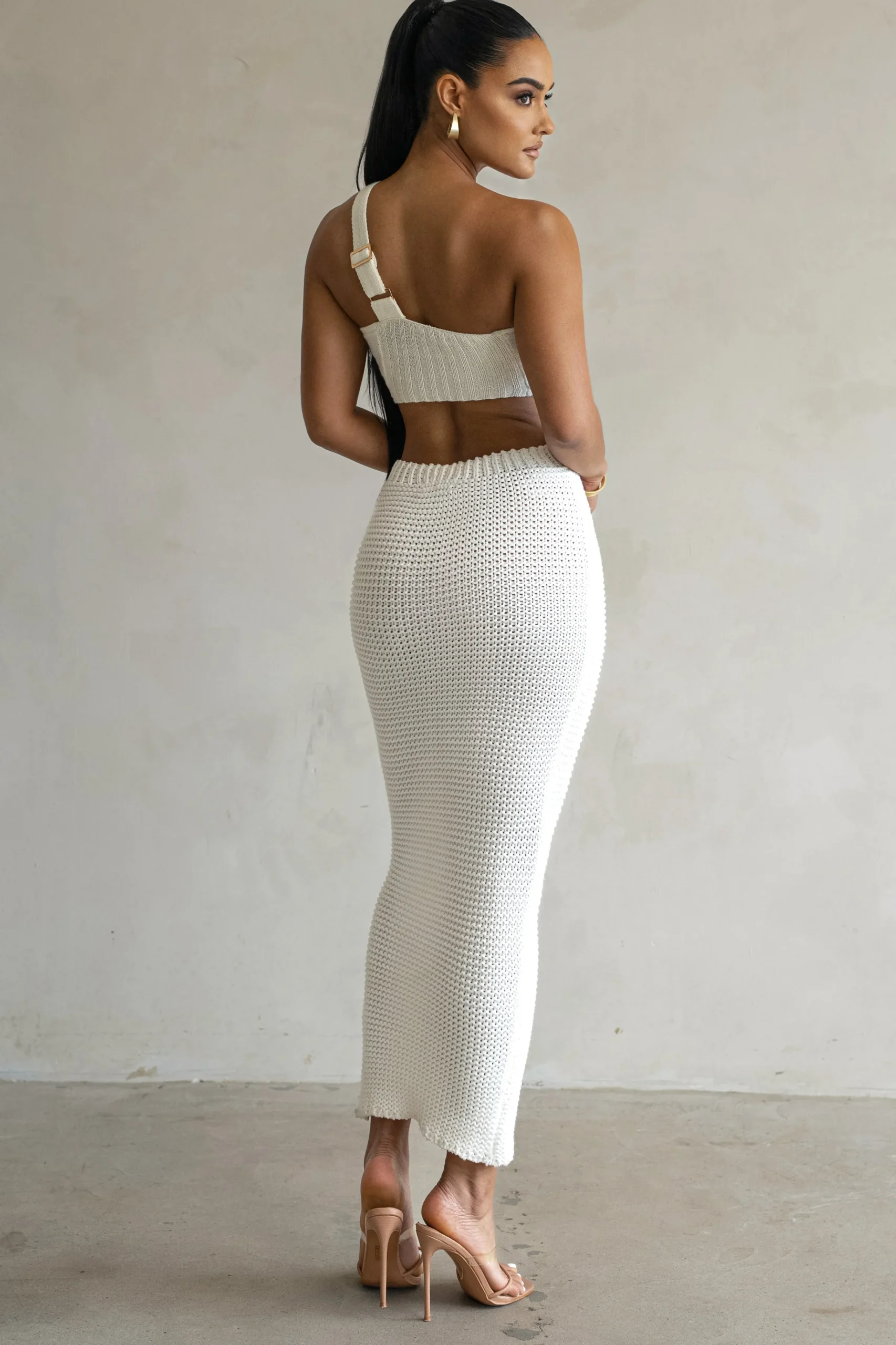 JLUXLABEL Ivory Jeanette Sweater Knit Top