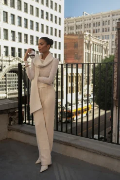 JLUXLABEL Ivory Jonah Coat