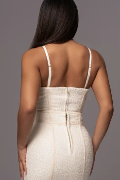 JLUXLABEL Ivory Jozie Bustier Top