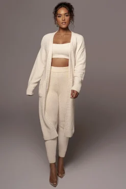JLUXLABEL Ivory Juniper Chenille Sweater Pant