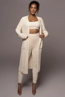 JLUXLABEL Ivory Juniper Chenille Sweater Pant