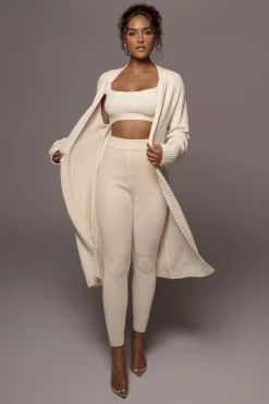JLUXLABEL Ivory Juniper Chenille Sweater Pant