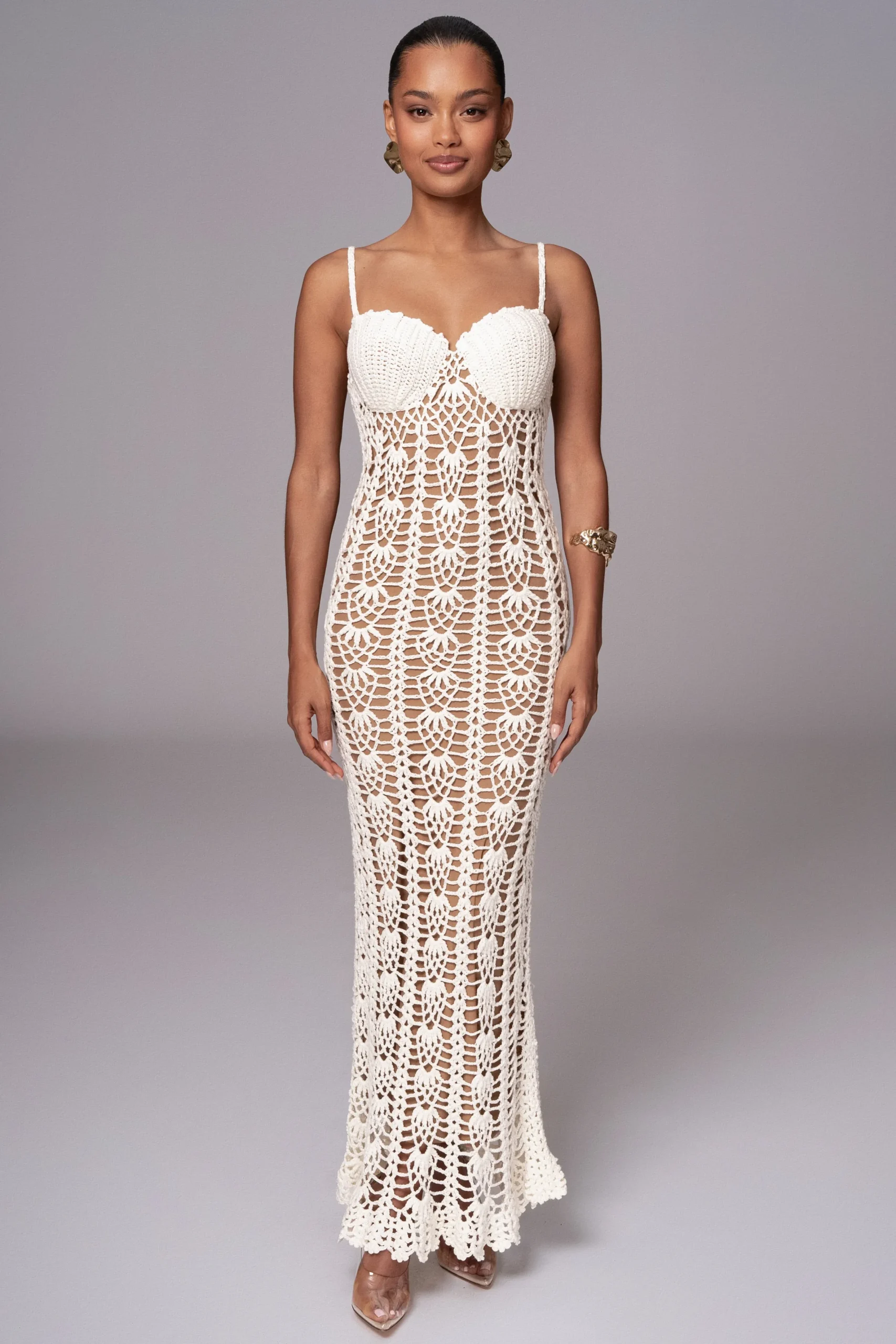 JLUXLABEL Ivory Odyssey Maxi Dress