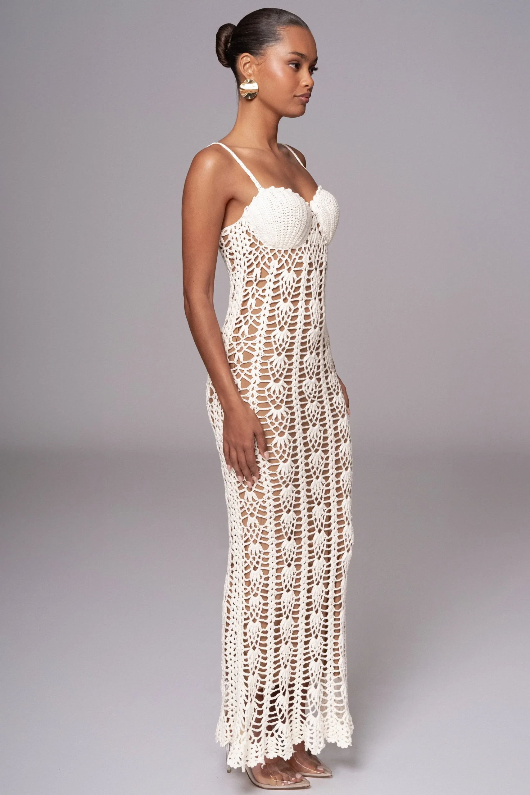 JLUXLABEL Ivory Odyssey Maxi Dress