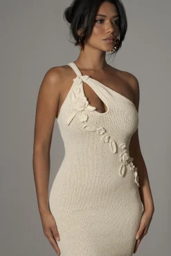 JLUXLABEL Ivory Sea Soul Midi Dress