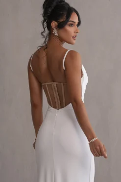 JLUXLABEL Ivory Until Forever Maxi Dress