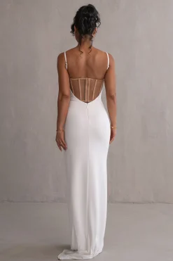 JLUXLABEL Ivory Until Forever Maxi Dress
