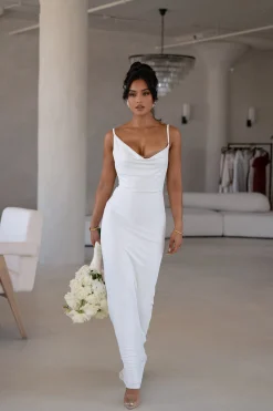 JLUXLABEL Ivory Until Forever Maxi Dress