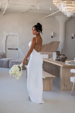 JLUXLABEL Ivory Until Forever Maxi Dress