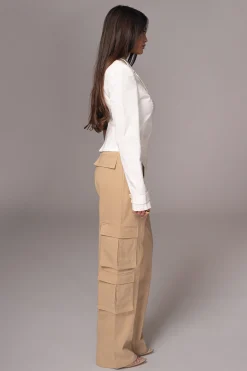 JLUXLABEL Khaki Double Take Cargo Pants