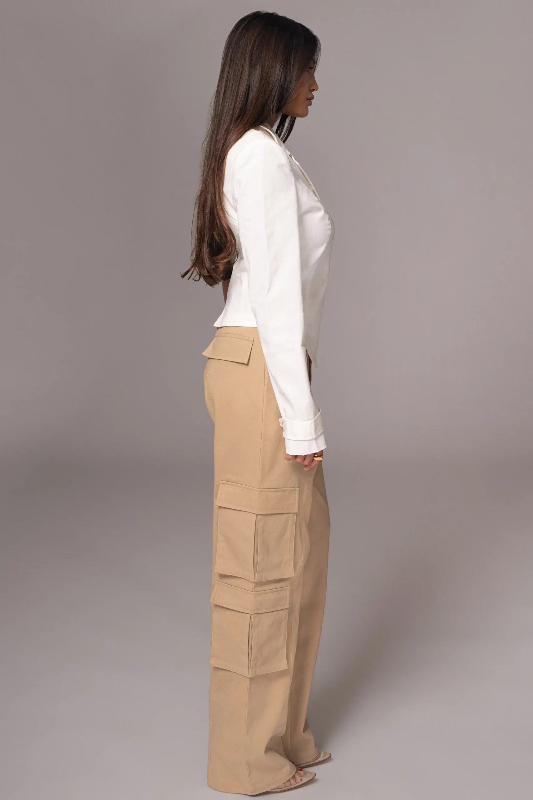 JLUXLABEL Khaki Double Take Cargo Pants