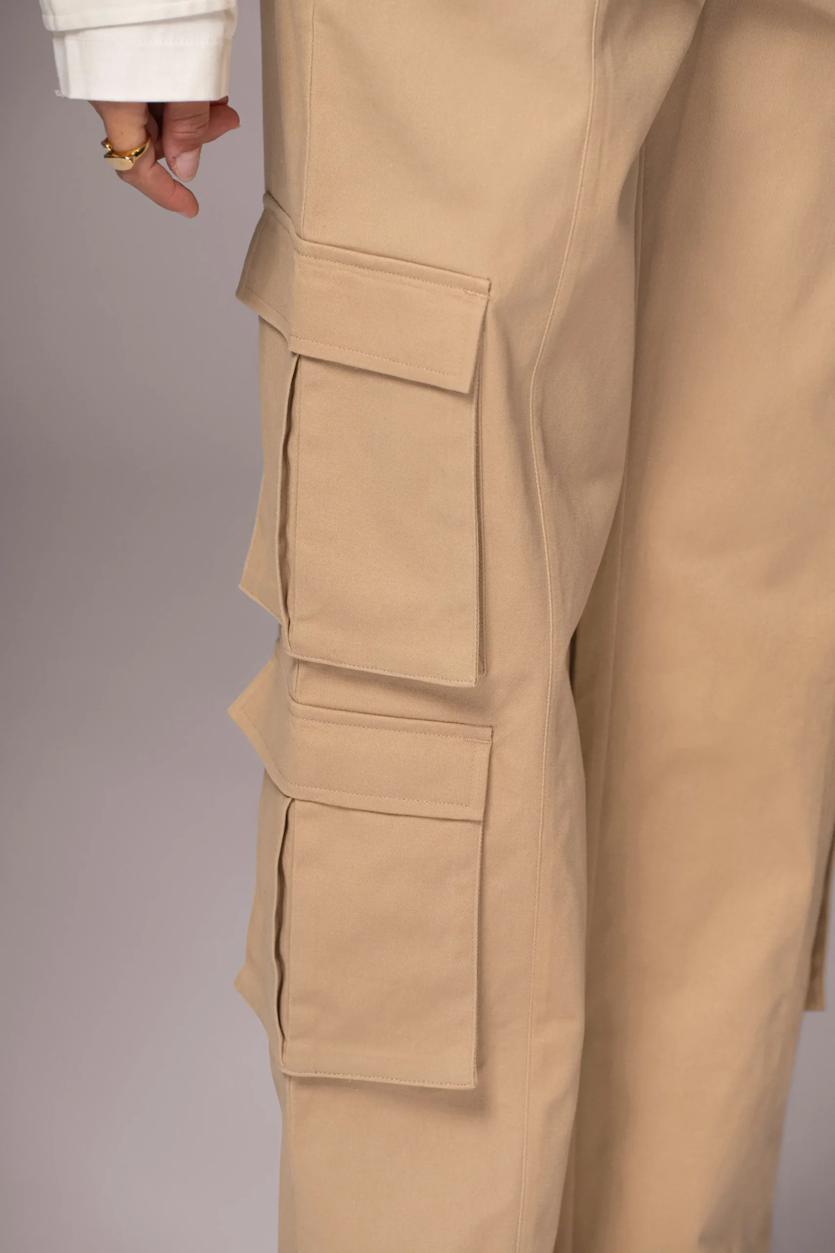 JLUXLABEL Khaki Double Take Cargo Pants