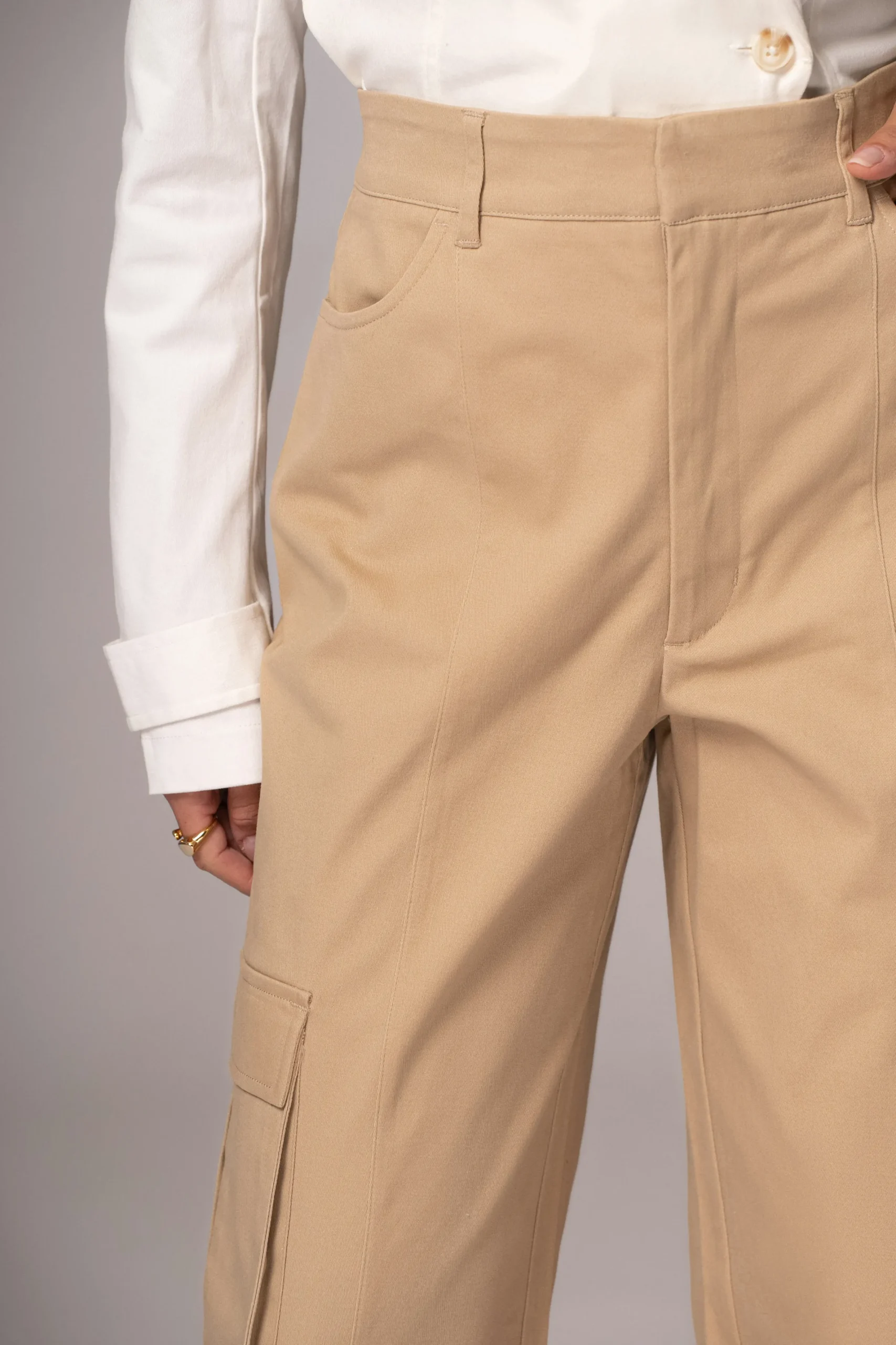 JLUXLABEL Khaki Double Take Cargo Pants