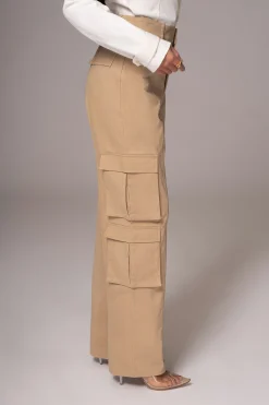 JLUXLABEL Khaki Double Take Cargo Pants