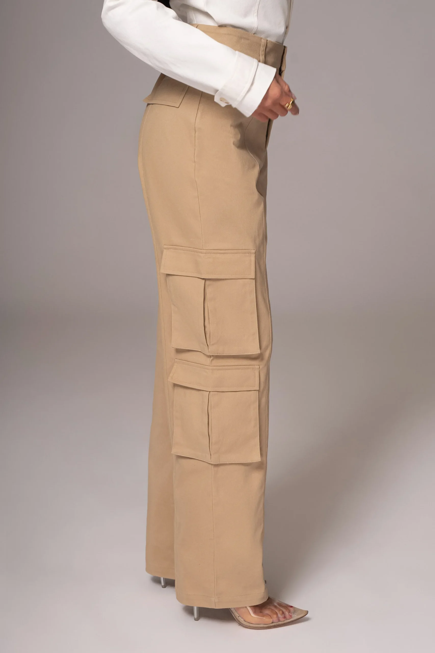 JLUXLABEL Khaki Double Take Cargo Pants