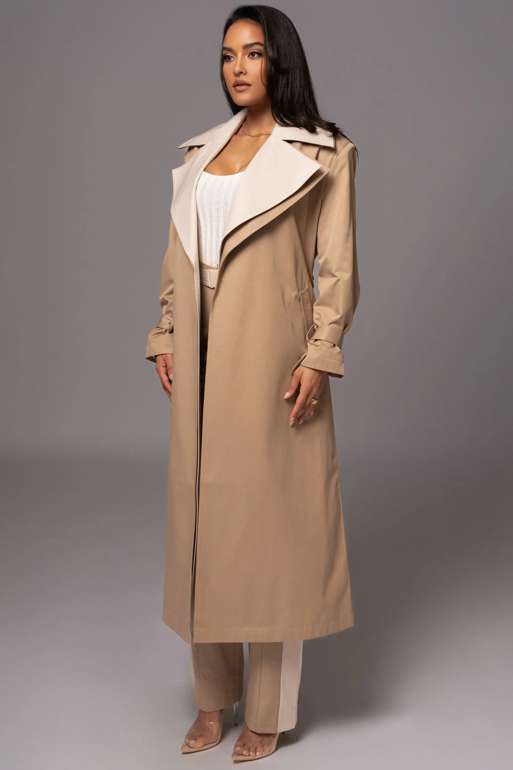JLUXLABEL Khaki Shona Oversized Coat