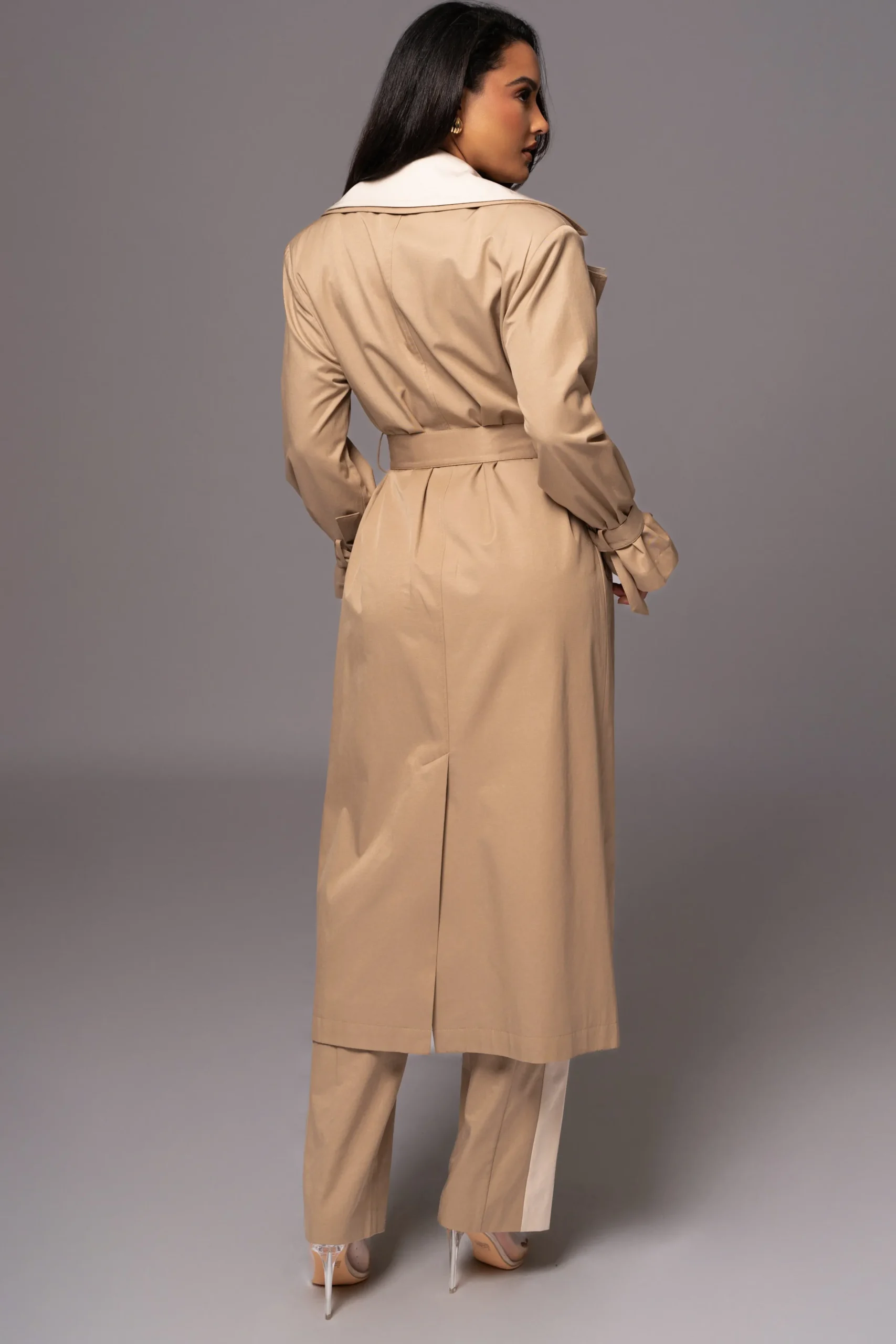 JLUXLABEL Khaki Shona Oversized Coat