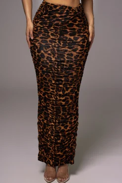 JLUXLABEL Leopard Lead You On Skirt Set