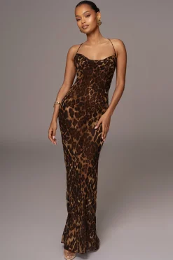 JLUXLABEL Leopard Print Sierra Maxi Dress