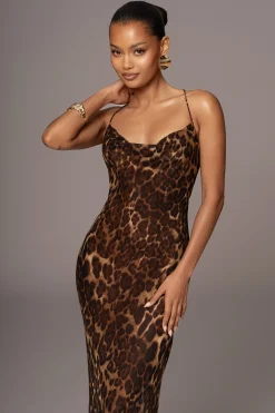 JLUXLABEL Leopard Print Sierra Maxi Dress