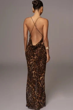 JLUXLABEL Leopard Print Sierra Maxi Dress