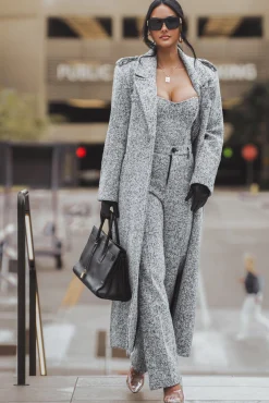 JLUXLABEL Lt. Grey All You Need Tweed Corset
