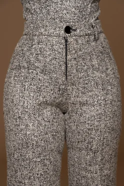 JLUXLABEL Lt. Grey Stay Sharp Tweed Trouser