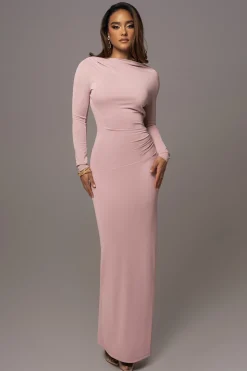 JLUXLABEL Mauve Kathleen Slit Maxi Dress