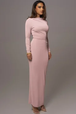 JLUXLABEL Mauve Kathleen Slit Maxi Dress
