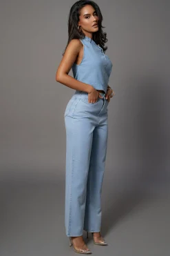 JLUXLABEL Medium Wash Denim Aline Jeans