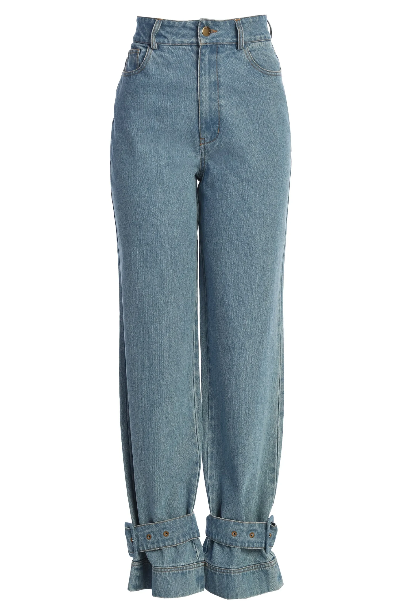 JLUXLABEL Medium Wash Sissel Denim Jeans