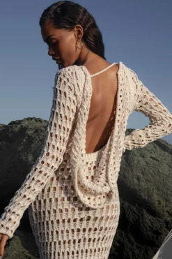 JLUXLABEL Milk Serene Wonders Crochet Dress