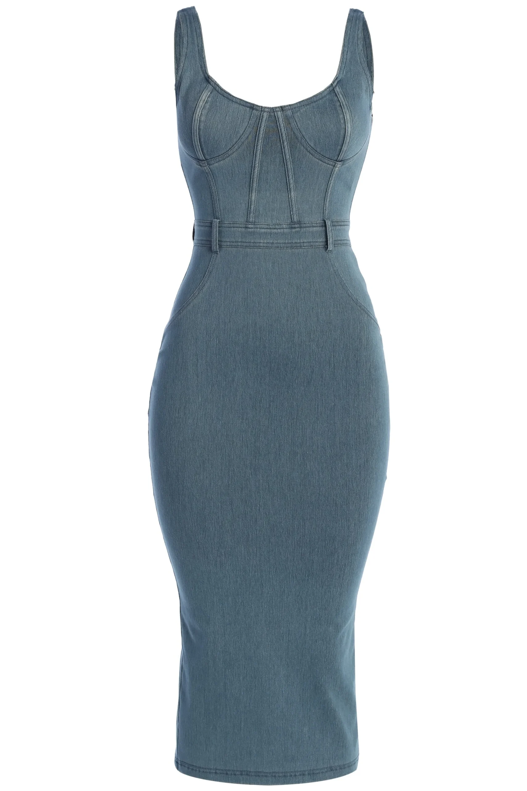 JLUXLABEL NAT LIV x Denim Malika Midi Dress