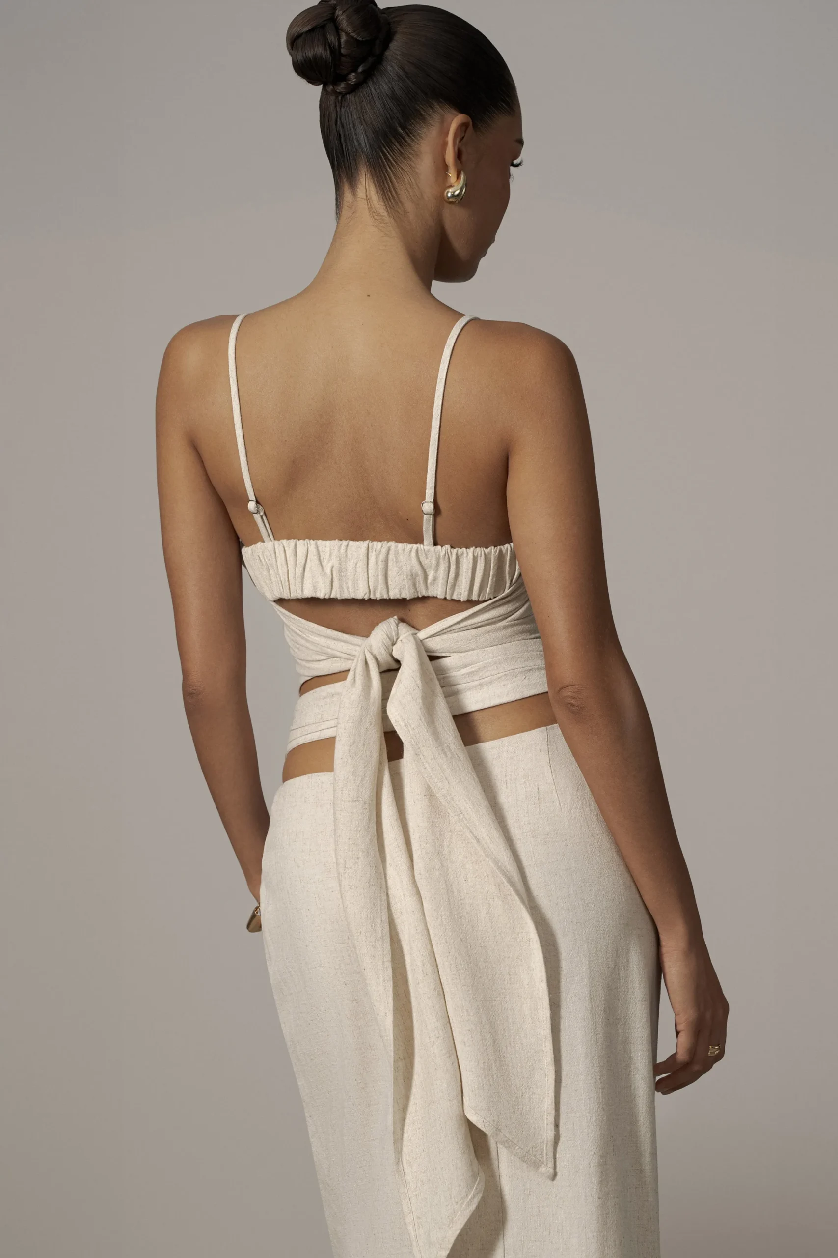 JLUXLABEL Natural Arielle Bustier Top