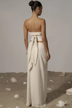 JLUXLABEL Natural Arielle Bustier Top
