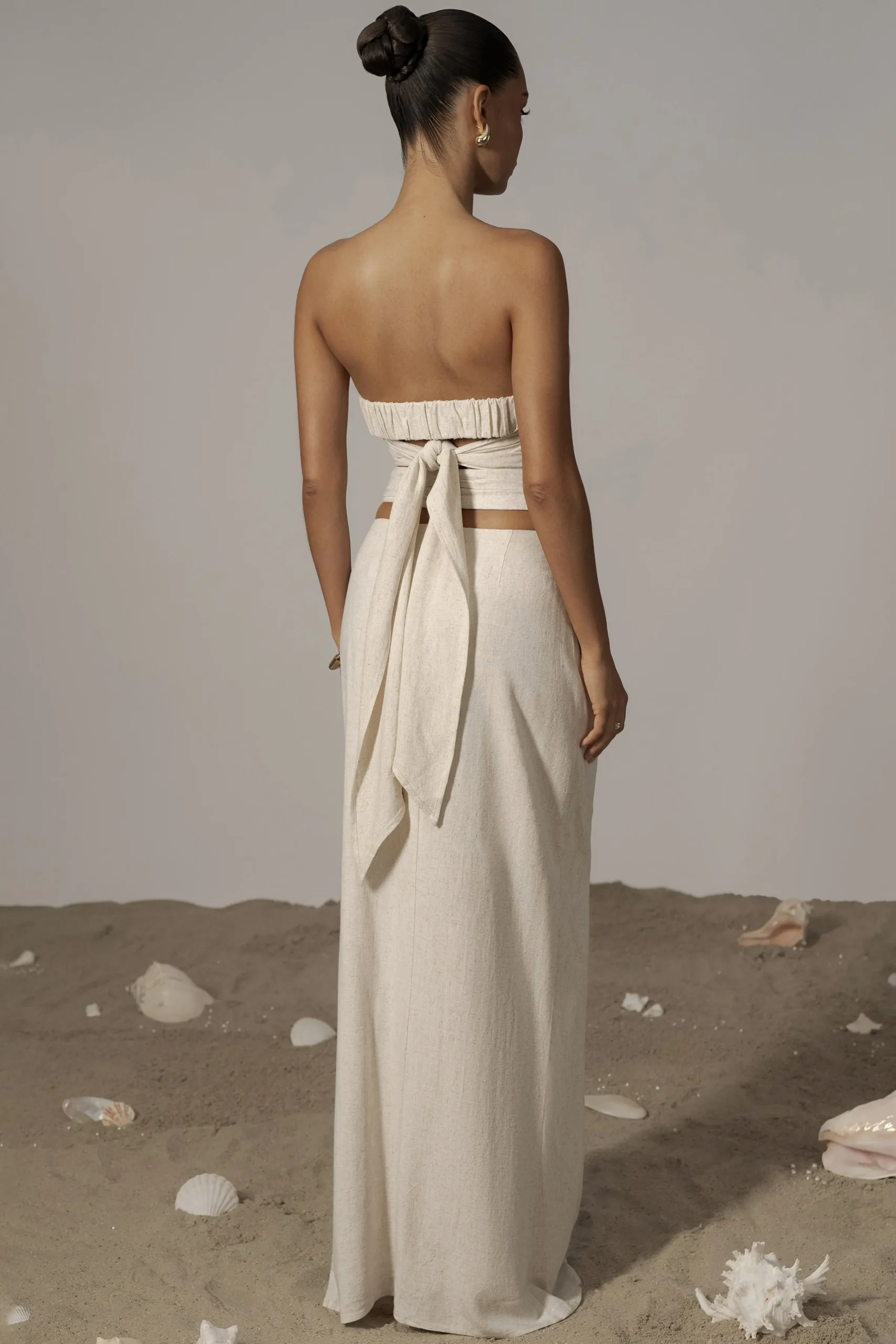 JLUXLABEL Natural Arielle Bustier Top