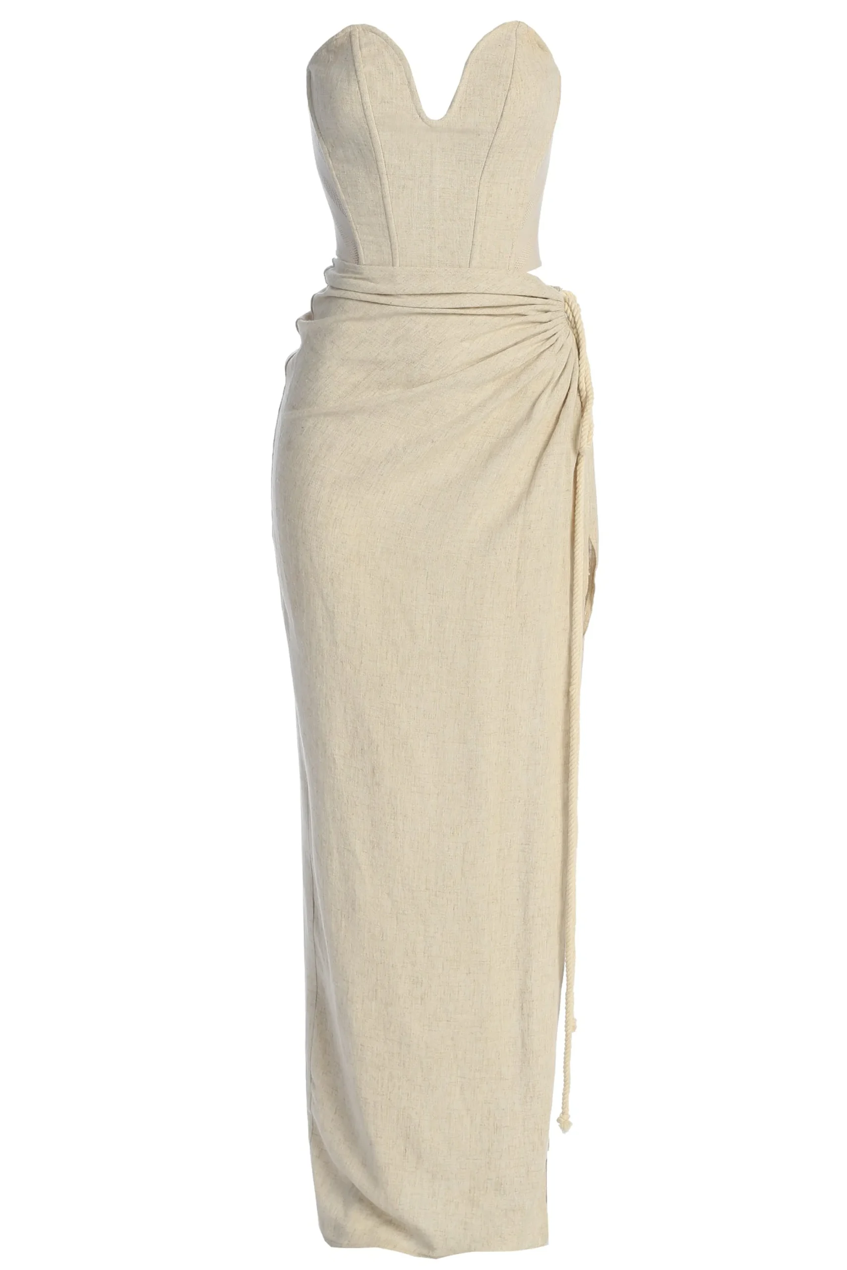 JLUXLABEL Natural Destination Linen Skirt Set