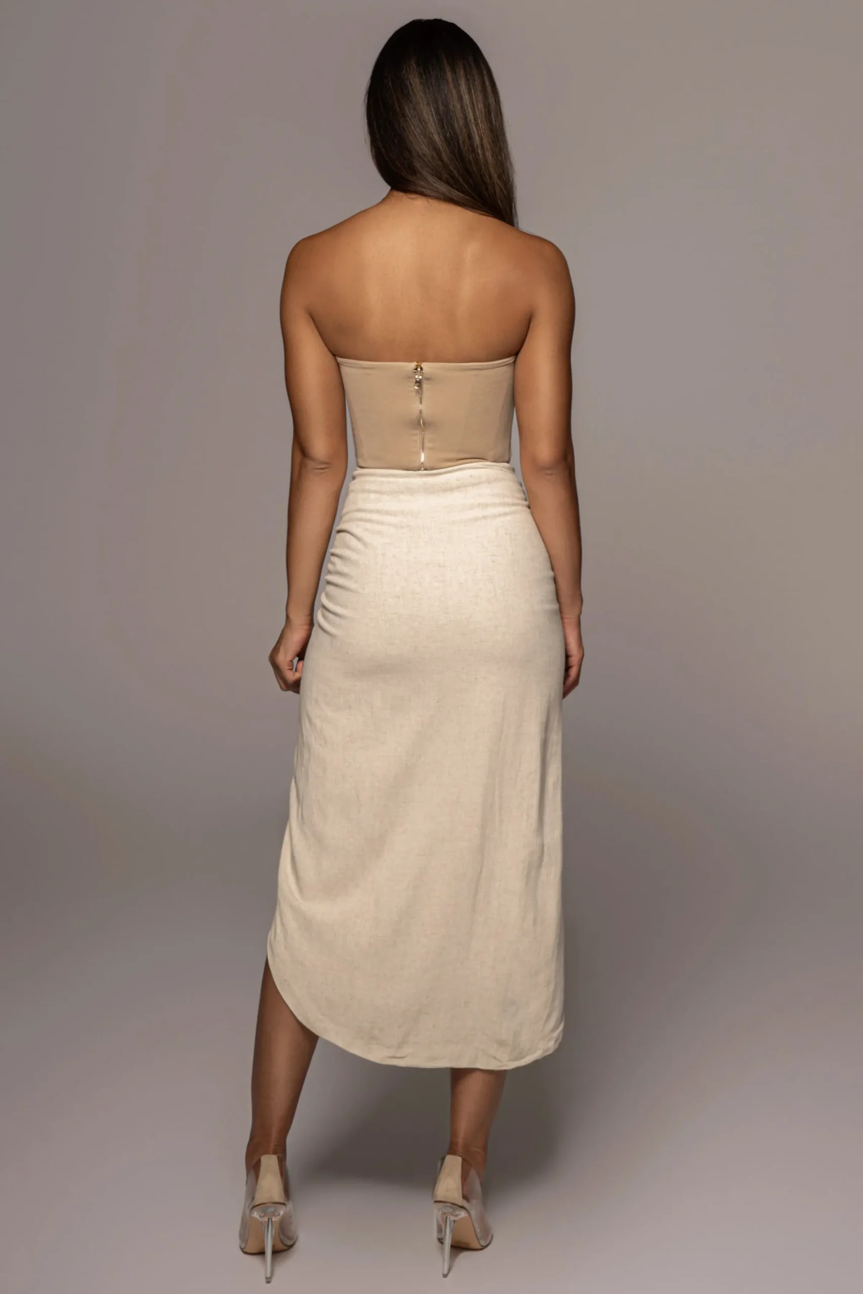 JLUXLABEL Natural Fenix Reversible Linen Corset