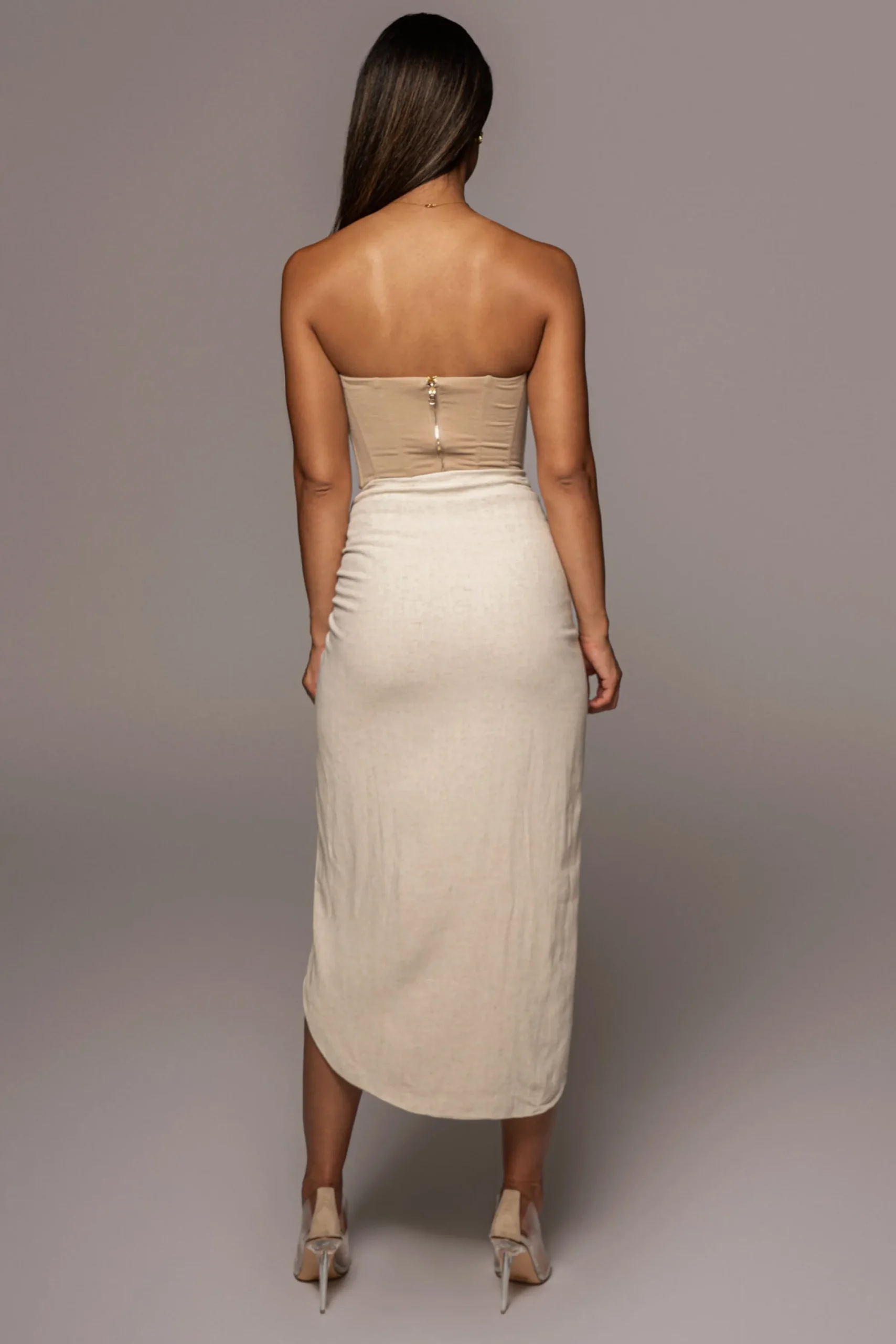 JLUXLABEL Natural Fenix Reversible Linen Corset